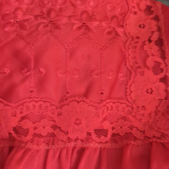Vintage Rikki New York magenta silky nightgown - Picture 6 of 8